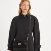 Lee Radziwill Croc-Embossed Shoulder Bag