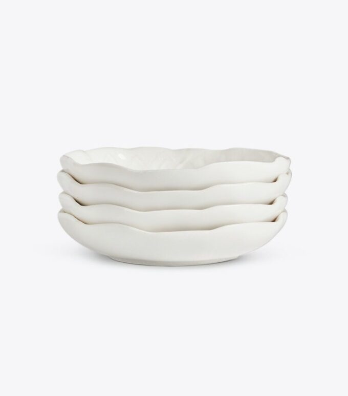Lettuce Ware Canapé Plate, Set Of 4