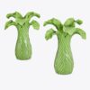 Lettuce Ware Candlestick, Set Of 2
