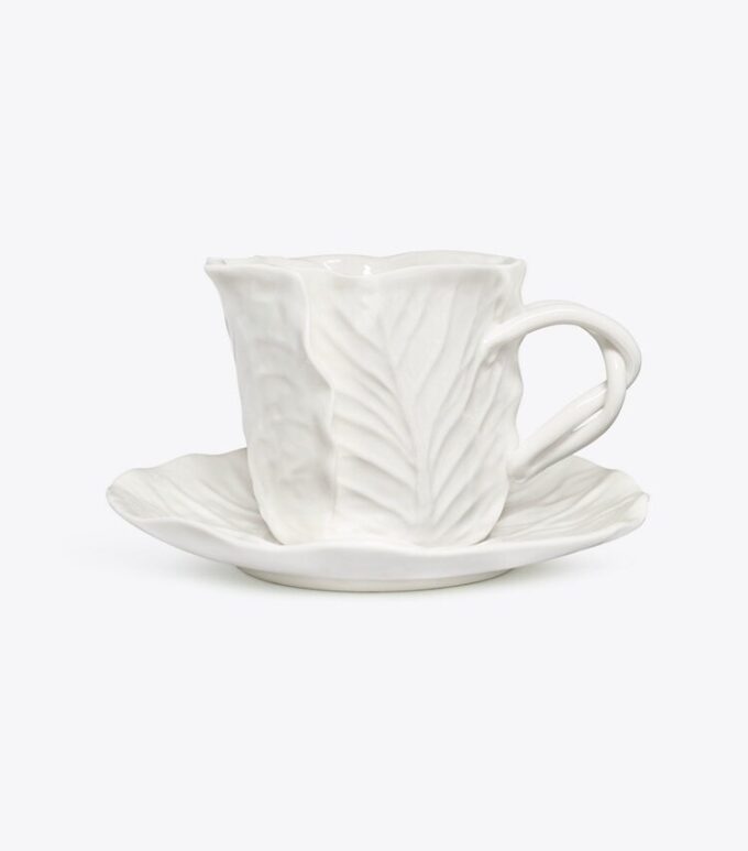 Lettuce Ware Cup &Amp; Saucer, Set Of 2