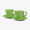 Lettuce Ware Cup &Amp; Saucer, Set Of 2