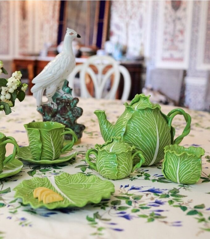 Lettuce Ware Cup &Amp; Saucer, Set Of 2