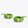 Lettuce Ware Salt Cellar, Set Of 2