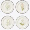 Lilac Flower Salad Plates, Set Of 4