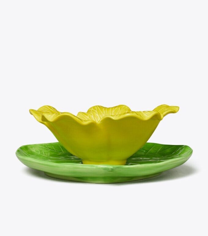 Lily Pad Bowl And Plate Set Lily Pad Bowl And Plate Set