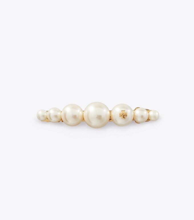 Logo Pearl Hair Clip