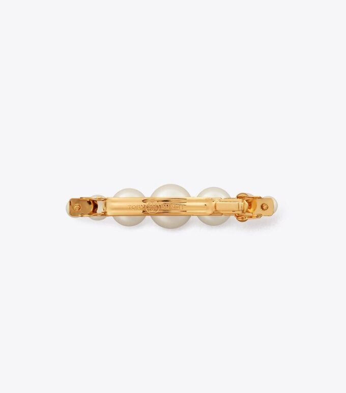 Logo Pearl Hair Clip