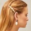 Logo Pearl Hair Clip