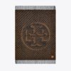 Logo Stripe Bouclé Blanket