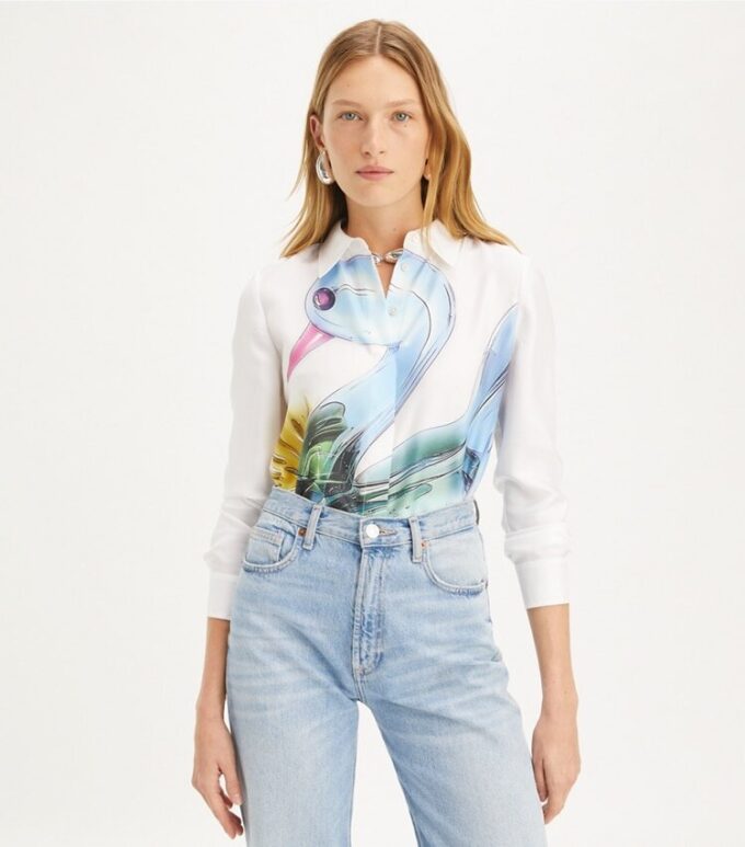 Lucky Duck Silk Shirt Lucky Duck Silk Shirt