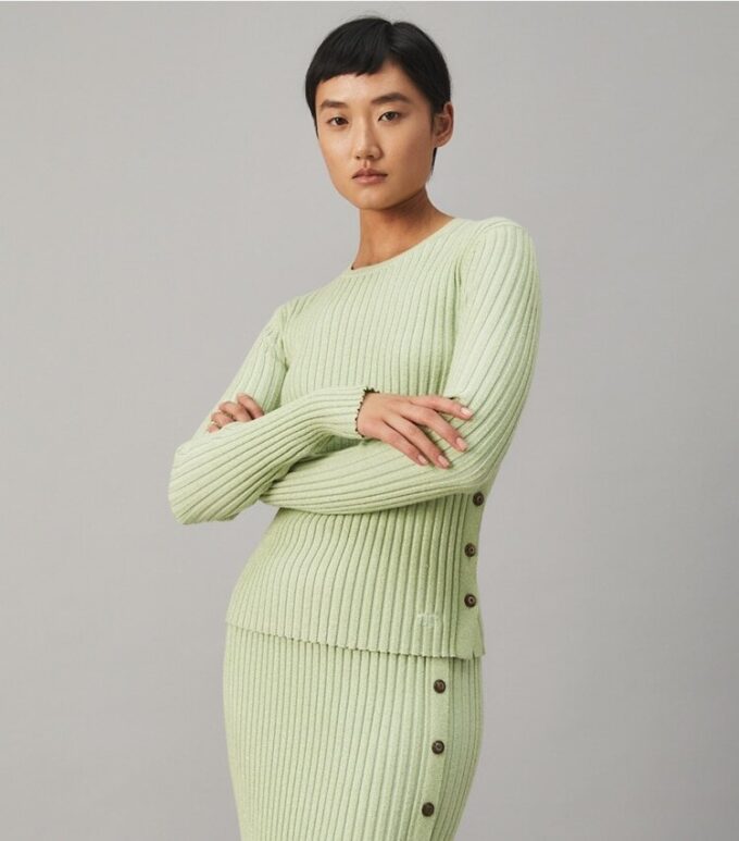 Lurex Stripe Crewneck Lurex Stripe Crewneck