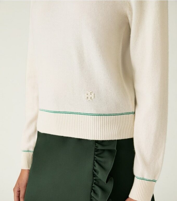 Luxe Cashmere Tipped Sweater Luxe Cashmere Tipped Sweater