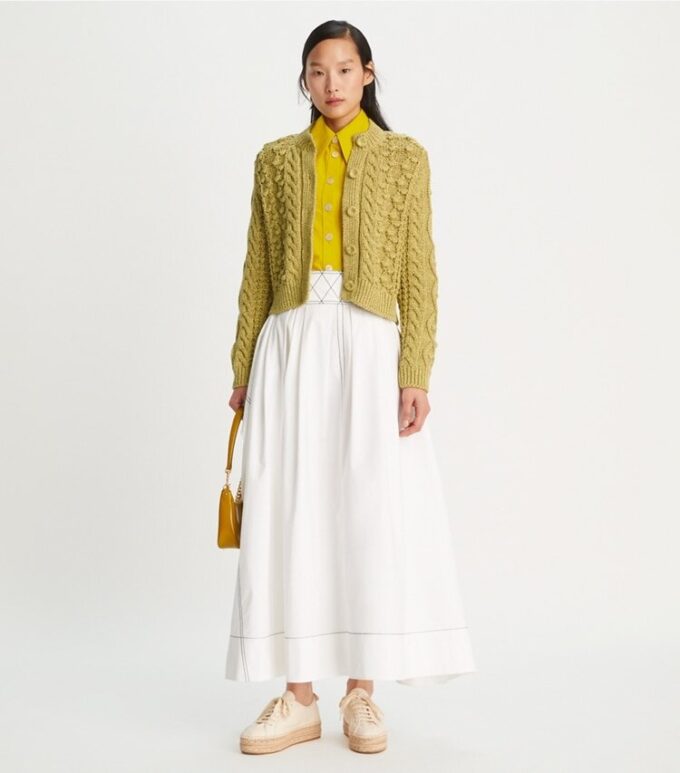 Marled Crewneck Cardigan Marled Crewneck Cardigan