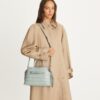 Mercer Croc-Embossed Satchel