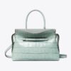 Mercer Croc-Embossed Satchel