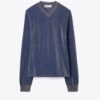 Metallic V-Neck Sweater Metallic V-Neck Sweater