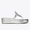 Miller Crinkled Metallic Wedge Sandal Miller Crinkled Metallic Wedge Sandal