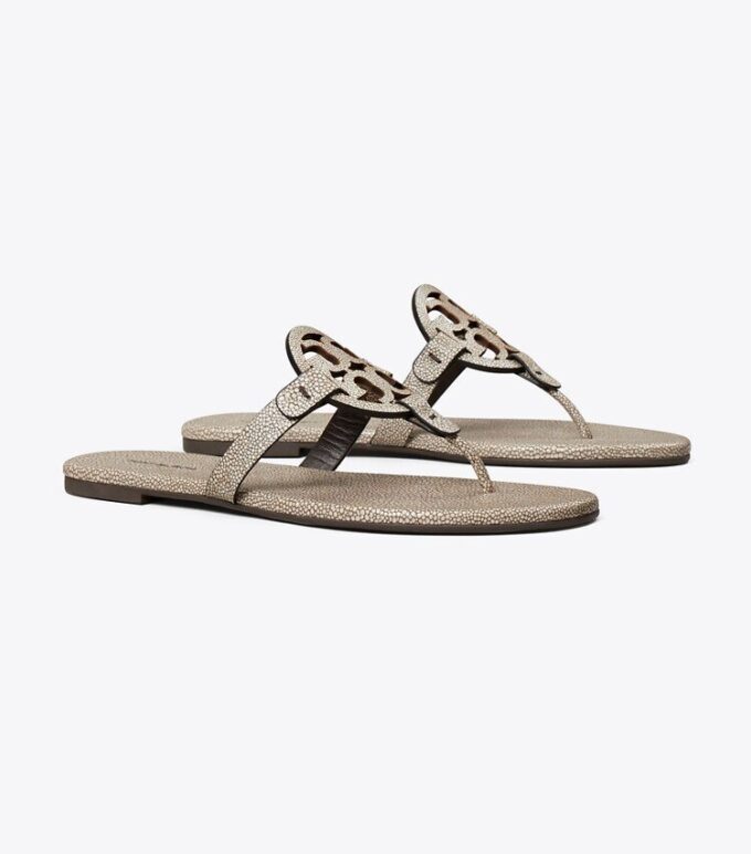 Miller Embossed Leather Sandal Miller Embossed Leather Sandal