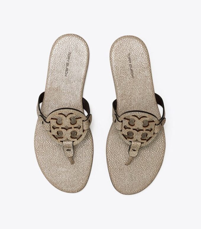 Miller Embossed Leather Sandal Miller Embossed Leather Sandal
