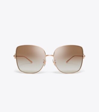 Miller Metal Oversized Butterfly Sunglasses