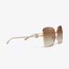 Miller Metal Oversized Butterfly Sunglasses