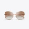 Miller Metal Oversized Butterfly Sunglasses