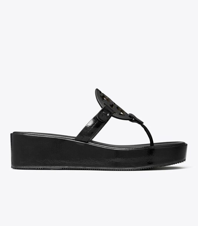 Miller Patent Wedge Sandal