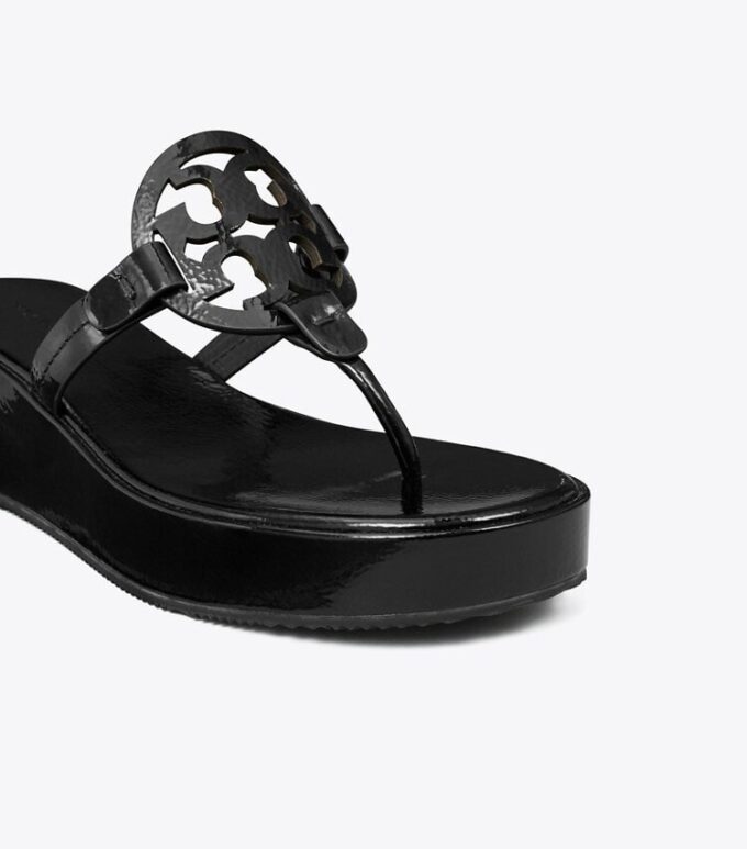 Miller Patent Wedge Sandal