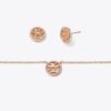Miller Pavé Pendant Necklace &Amp; Stud Earring Gift Set