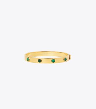 Miller Stud Semi-Precious Hinge Bracelet Miller Stud Semi-Precious Hinge Bracelet
