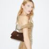Mini Kira Turnlock Suede Shoulder Bag Mini Kira Turnlock Suede Shoulder Bag