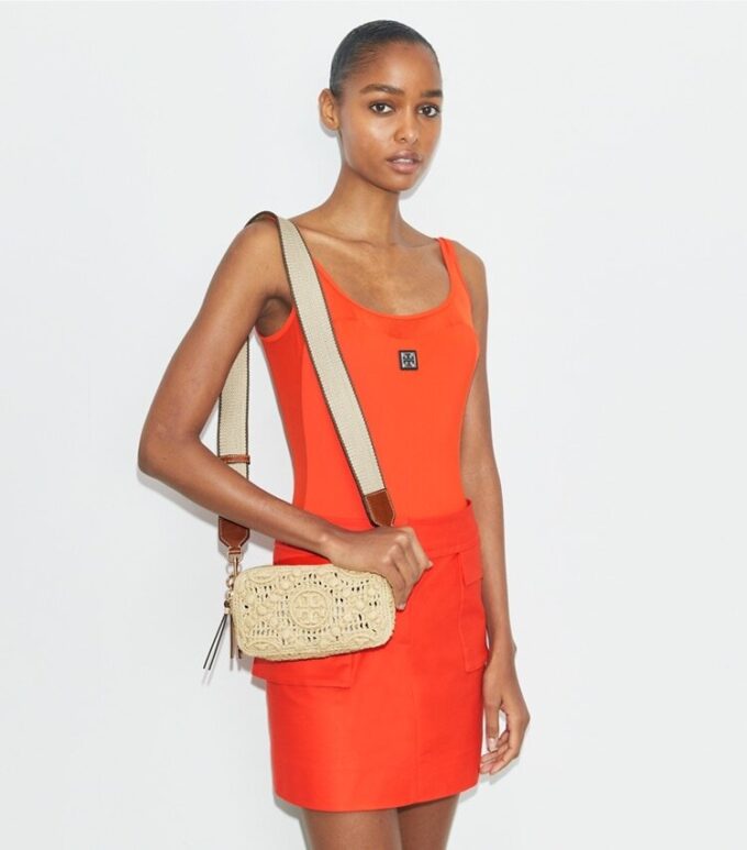 Mini Miller Raffia Crossbody Bag