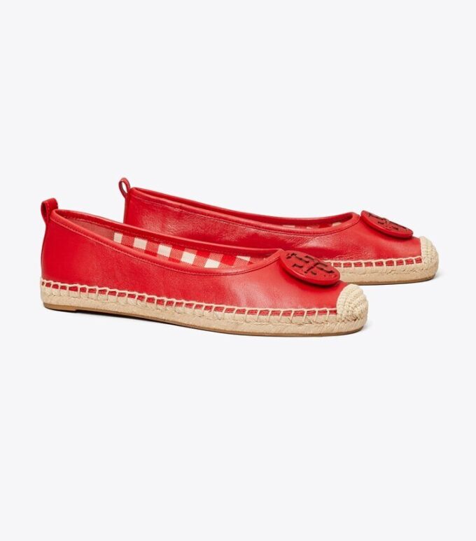 Minnie Ballet Espadrille, Leather Minnie Ballet Espadrille, Leather