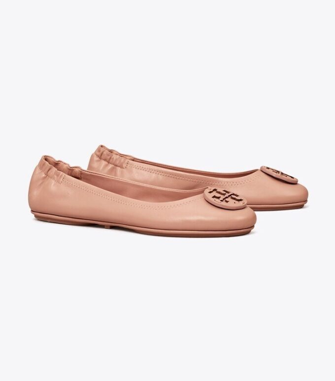 Minnie Travel Ballet With Leather Logo Minnie Travel Ballet With Leather Logo