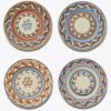Mochaware Salad Plate, Set Of 4