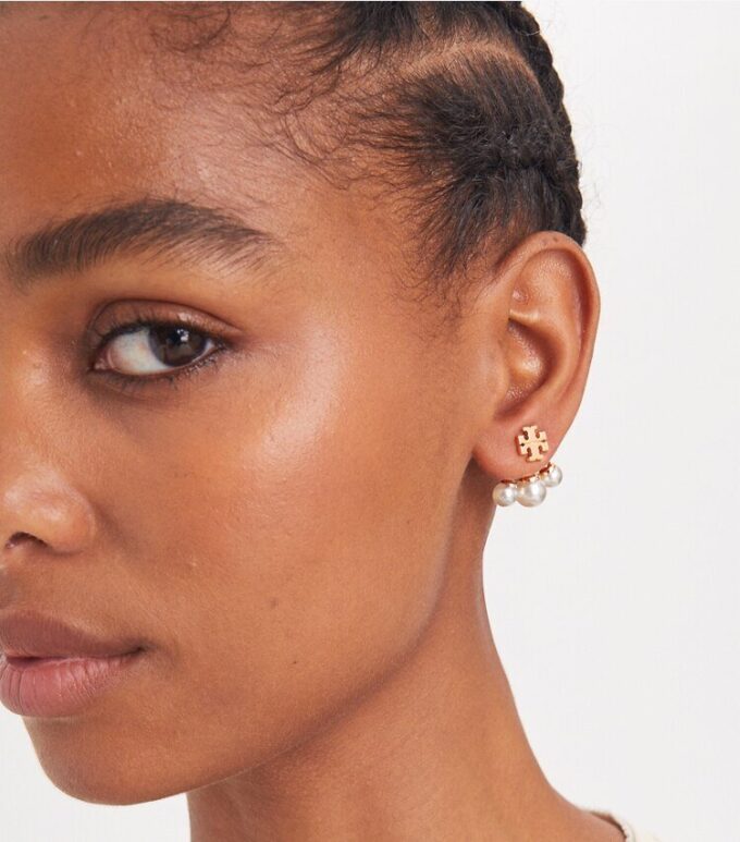 Moondance Pearl Front-Back Earrings