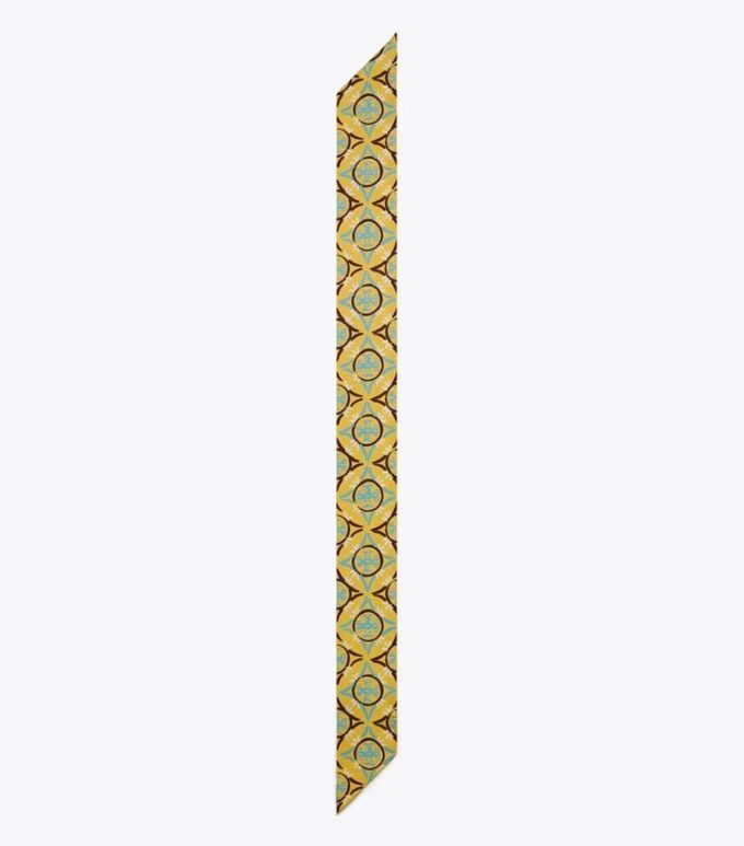 Mosaic Monogram Double-Sided Silk Ribbon Tie Mosaic Monogram Double-Sided Silk Ribbon Tie