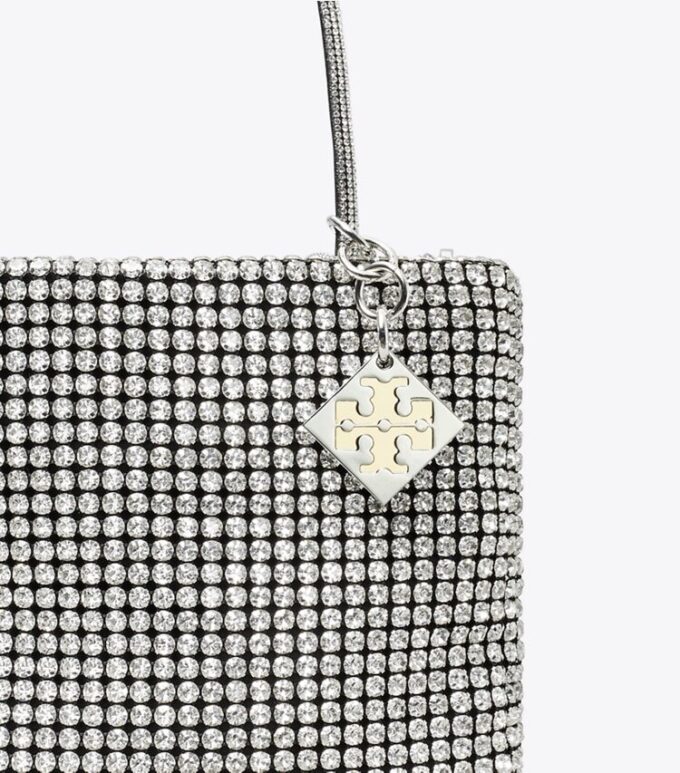 Night Owl Crystal-Embellished Mini Tote