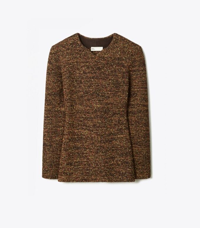 Nylon And Viscose Marled Sweater