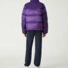 Nylon Contrast Hooded Down Puffer