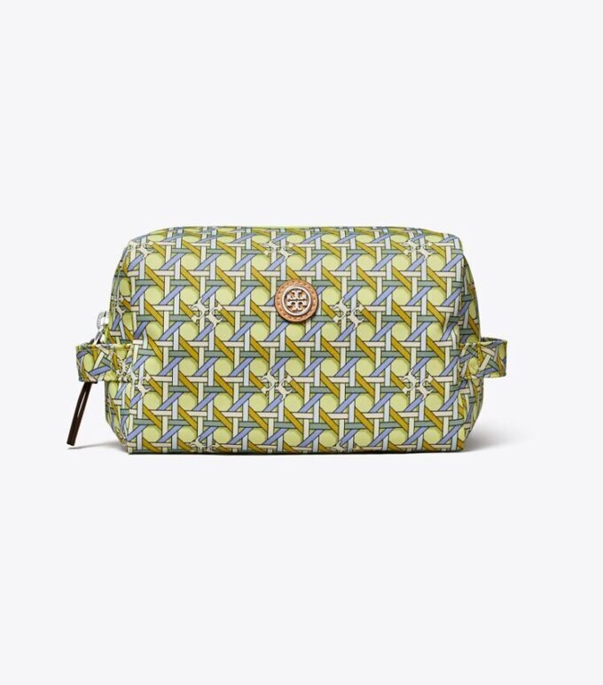 Nylon Printed Large Cosmetic Case Nylon Printed Large Cosmetic Case