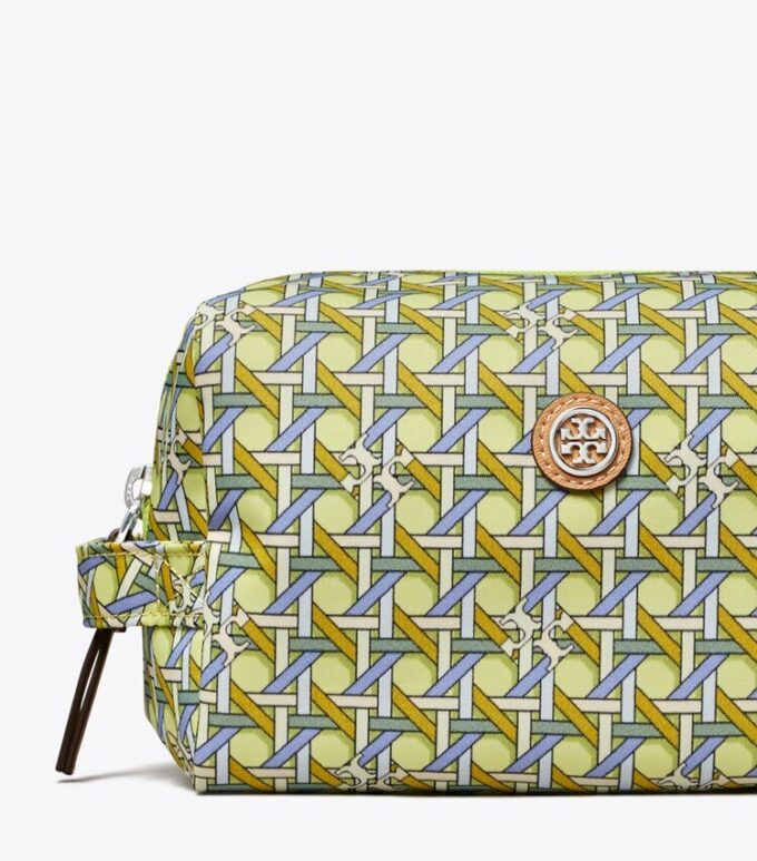 Nylon Printed Large Cosmetic Case Nylon Printed Large Cosmetic Case
