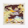 Palm Tree Postcard Oversized Silk Square Scarf
