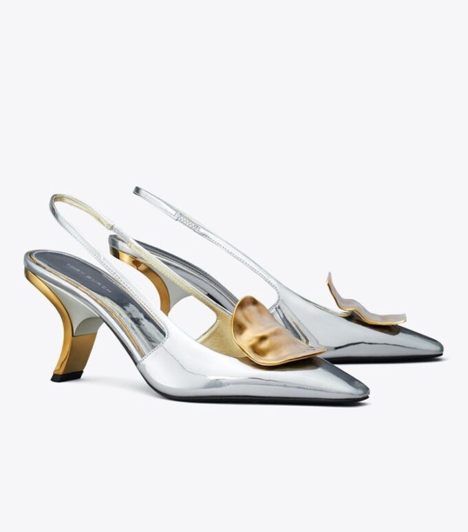 Patos Mismatched Slingback Heel