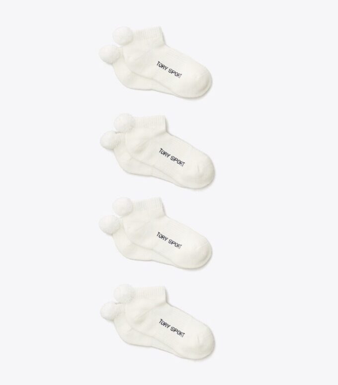 Performance Compression Pom-Pom Socks, 4-Pack