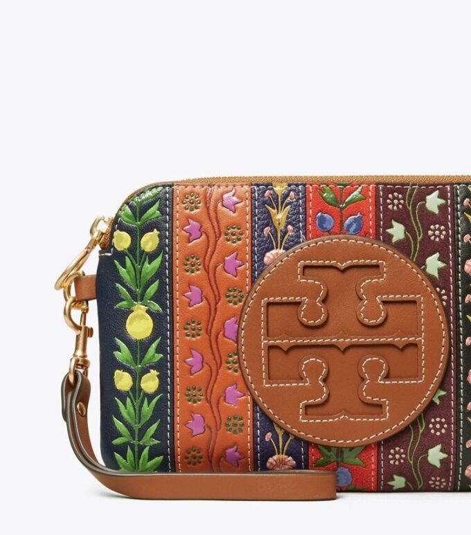 Perry Bombé Ribbon Patchwork Wristlet