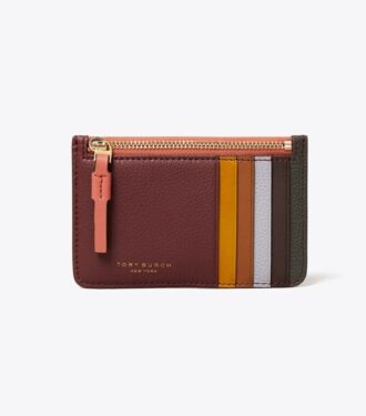 Perry Color-Block Top-Zip Card Case