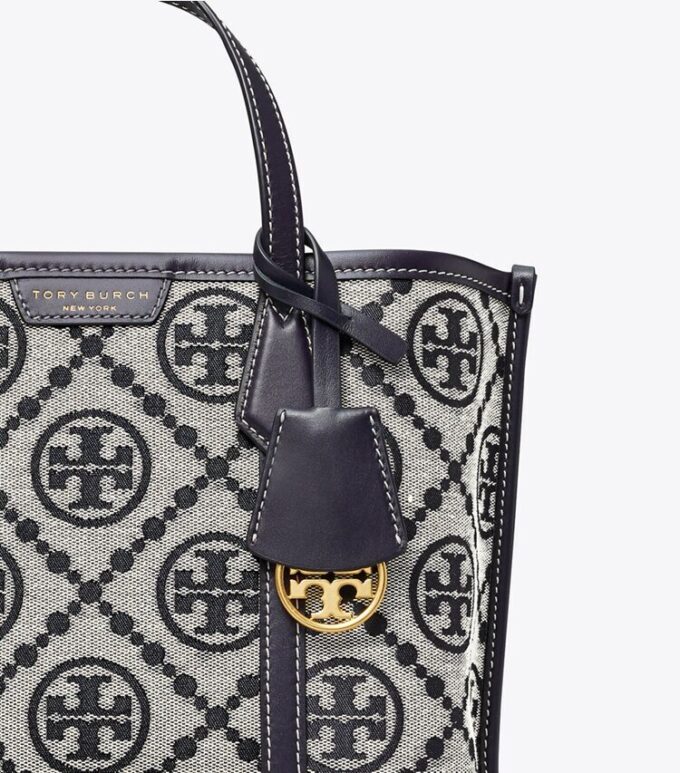 Perry T Monogram Small Triple-Compartment Tote