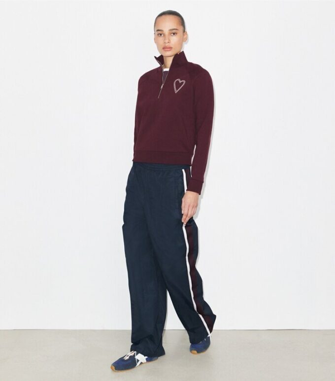 Pick Stitch Heart French Terry Sweatshirt