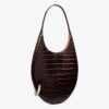 Pierced Croc-Embossed Bag